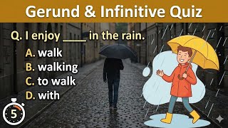 Gerunds vs Infinitive B1 Quiz! Can You Pass? English Grammar Quiz  screenshot 5