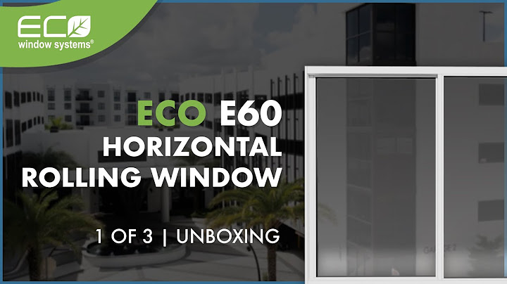 Eco window systems horizontal rolling window