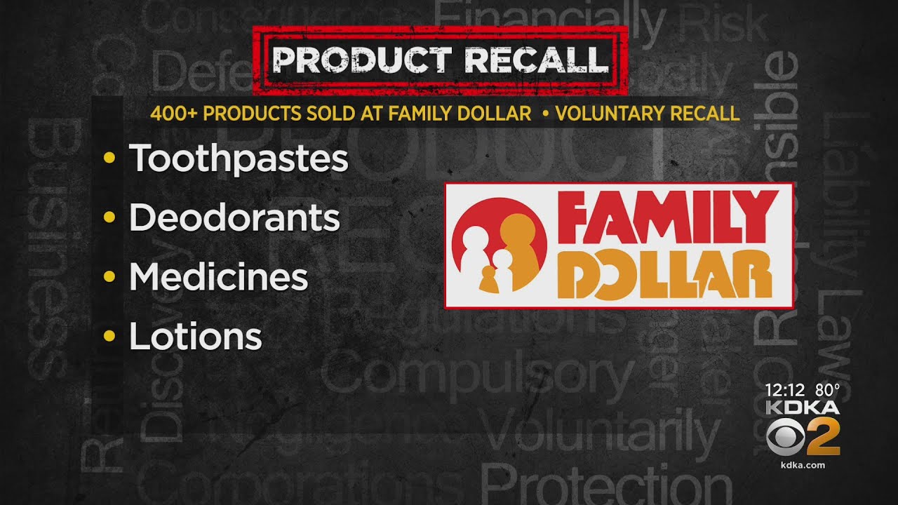 FDA and Family Dollar recall hundreds of products due to shipping