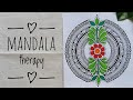 Draw an easy mandala art with me 🎀✨ | therapy | drawing tutorial | mandala drawing 