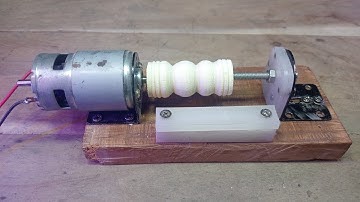 DIY Mini Drill Lathe Machine ⚙️ Homemade Wood Lathe Using DC Motor