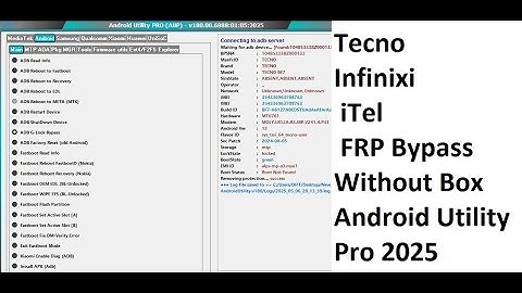 Tecno/Infinix/iTel FRP Bypass Without Box | Android Utility Pro | Tecno Spark Go 2023 BF7 Tested