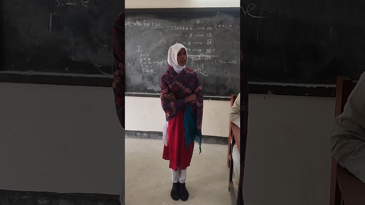 উপজেলা প্রতিযোগিতায় রামকৃষ্ণপুর মোহাম্মদ আব্দুল জলিল উচ্চ বিদ্যালয়ের ছাত্রী মীম আক্তার,কন্ঠে হামদ।