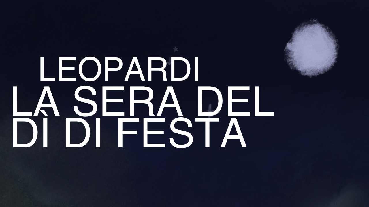 La sera del dì di festa | Leopardi | Audiopoesia - YouTube