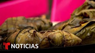 Con unos tamales peculiares celebran el Día de la Candelaria | Noticias Telemundo