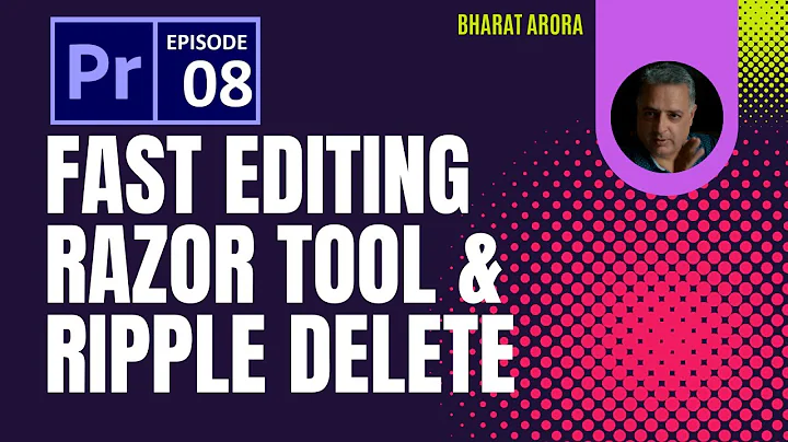 Fast Editing with Razor Tool & Ripple Delete - Adobe Premiere Pro CC 2022 Episode 08 - Hindi / Urdu