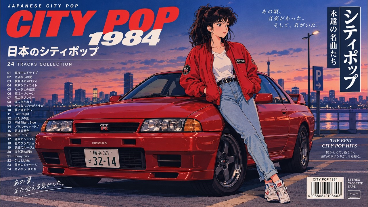 1980s Japanese City Pop | 34 Tracks 🌃 日本のシティポップ名曲集