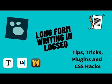 How to Write Using Logseq (Long Form Writing Setup)