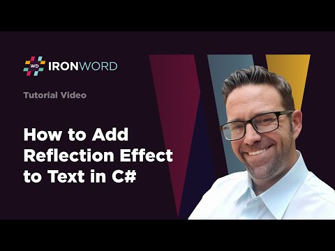 How to Add Reflection Effect to Text in C# | IronWord - video from IronPDF