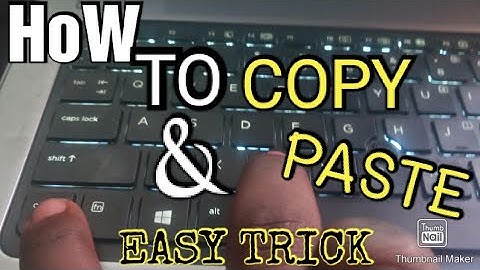 ALL WINDOWS COMPUTER =How To Copy & Paste Using Keyboard Shortcurt