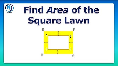 Find Area of a Square Lawn  ll   Geometry Problem Solution with Step by Step tutorial