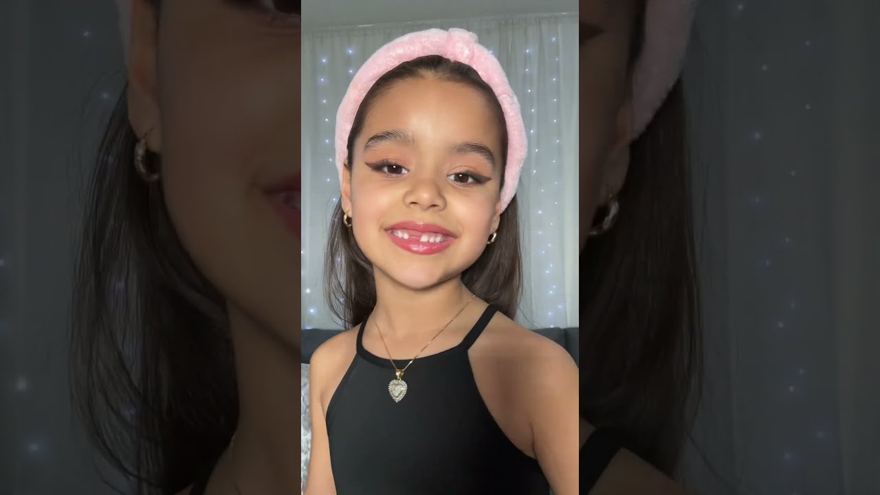 Jenna Ortega Inspired Makeup  Makeup By 6 Year Old Kassie
