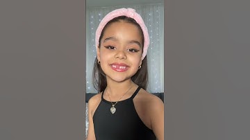Jenna Ortega Inspired Makeup | Makeup By 6 Year Old Kassie