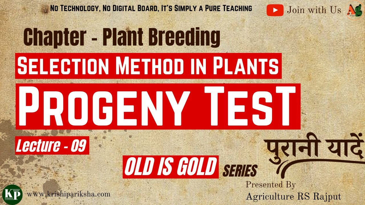 Selection Method In Plant Breeding Progeny Test Vilmorin Isolation selection-method-in-plant-breeding-progeny-test-vilmorin-isolation