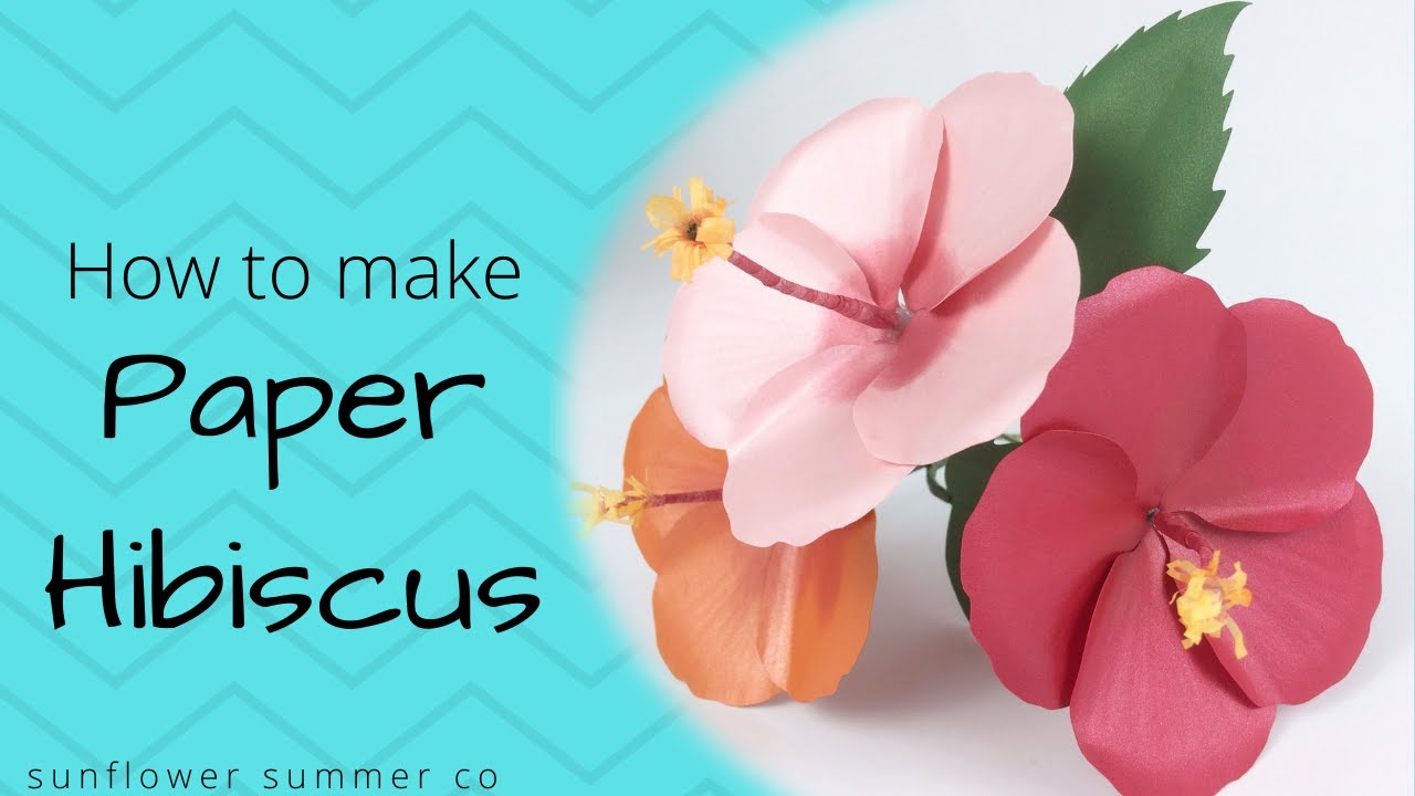 DIY Tropical Flowers: Tissue Paper Hibiscus - Lia Griffith