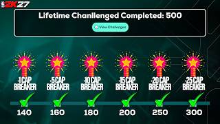 FASTEST WAY TO GET +5 CAP BREAKERS in ONEDAY on NBA2K27- FASTEST LIFETIME CHALLENGES METHOD
