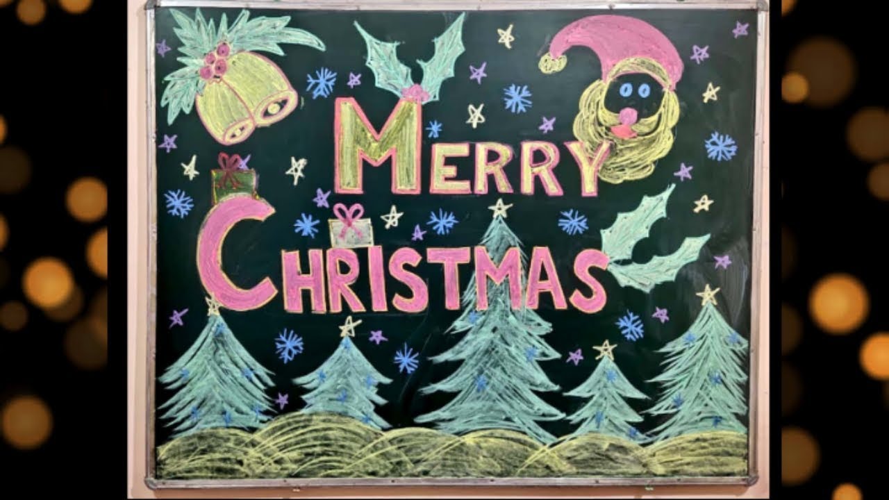 Christmas Blackboard decoration / Blackboard decoration / Blackboard