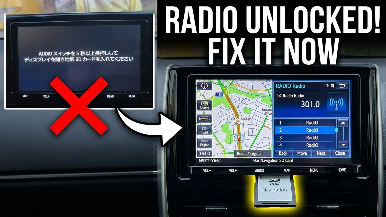 Locked Toyota Radio NSZT-Y66T Screen: The Only Way to Fix It - YouTube