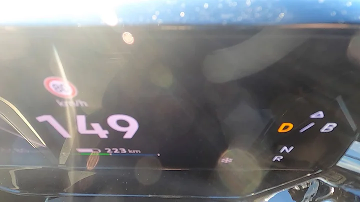 Volkswagen ID.3 doing 0-100 km/h flatout