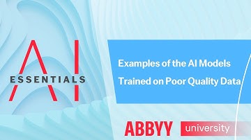 AI Essentials: Examples of the AI Models Trained on Poor Quality Data
