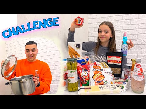 Настя і Саша ЧЕЛЛЕНДЖ їжа різних країн світу Challenge My little Nastya