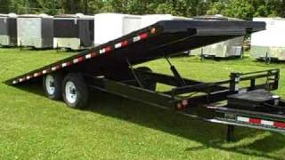 PJ Deckover Trailer 96x22' Hydraulic Full Deck Tilt