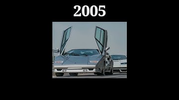 lamborghini countach (1980~2023) #evolution #collection #evolution #oldtonew
