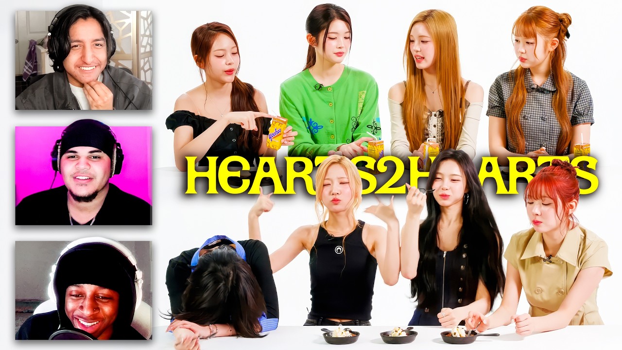 HEARTS2HEARTS Were Not Ready for American Food - YouTube