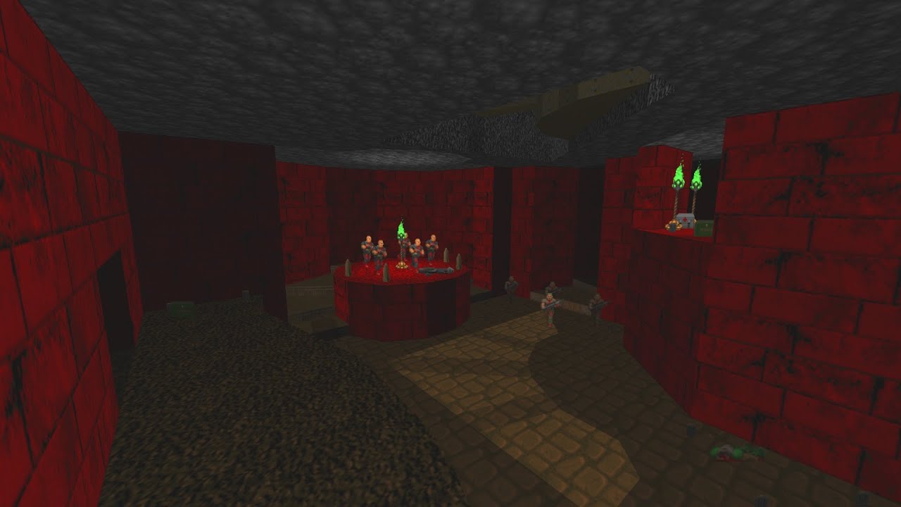 E3M6: Volcanic Habitat - Base Ganymede: Complete [Все секреты]