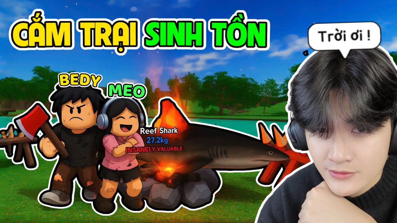 BEDY VÀ MEO CẮM TRẠI SINH TỒN TRONG KHU RỪNG BÍ ẨN | A LONG HIKE ROBLOX