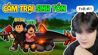 BEDY VÀ MEO CẮM TRẠI SINH TỒN TRONG KHU RỪNG BÍ ẨN | A LONG HIKE ROBLOX screenshot 3