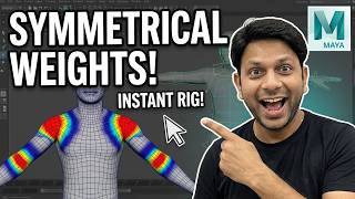 Mirror Skin Weights | Copy Skin Weights Tool | Maya Rigging