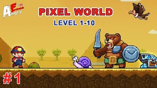 Pixel World - Super Run - Gameplay #1 level 1-10 (Android) screenshot 2