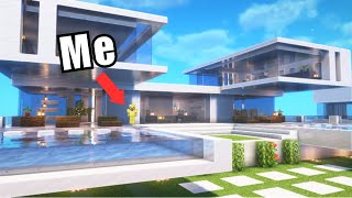 I BUILT a HUGE MODERN MANSION in Minecraft | Minecraft tutorial #33