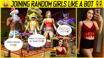 Joining Random Squad of Girls 👯‍♀️ Like A Bot || They Started Trolling Me || Boogey Gaming