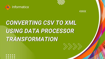 How to Convert CSV to XML using Data Processor Transformation