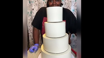 How To Stack Four Tier Wedding Cake