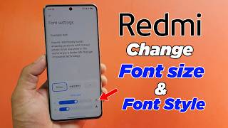 How to change font size on redmi