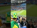 ブラジル対コスタリカ選手入場と国歌斉唱