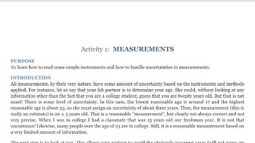 PHYS 111 Laboratory 01: Measurements