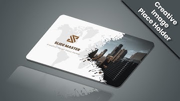 How to Create Splatter Brush Effect Creative Image Placeholder in PowerPoint | Slide Master Template