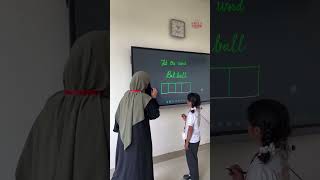 Learning Through Fun! Our Class 1 students enthusiastically participated in word-matching activity