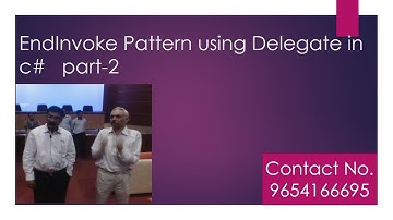EndInvoke Pattern using delegate in c#  part 2