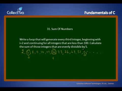 031 Program to Sum Numbers Divisible by 5