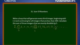 031 Program to Sum Numbers Divisible by 5