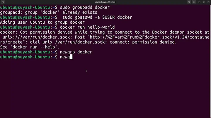 Docker Run Without Sudo command | Got permission denied issue #Docker #StudyAlong