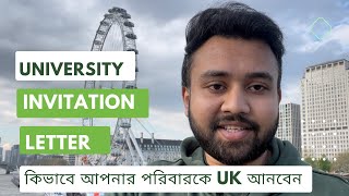 Bring your family member UK with University invitation letter | Study In UK 2023 | UK Student VISA