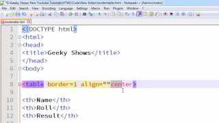 42. How to Align Table in HTML (Hindi)