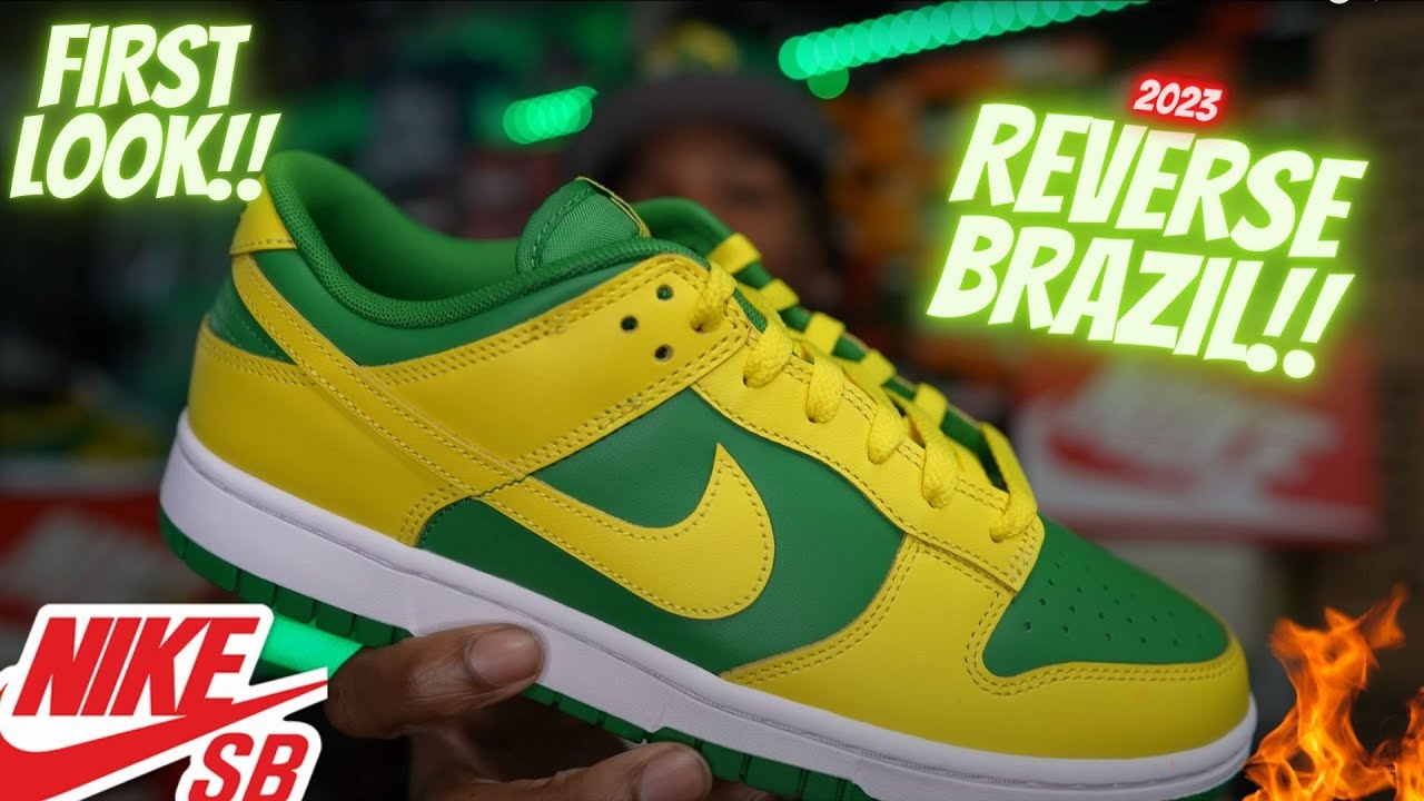 FIRST LOOK!! 2023 NIKE DUNK REVERSE BRAZIL!! THESE WILL DEFINATELY