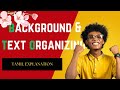 Add Background &amp; Organize Text in HTML | Tamil Tutorial | Web Design Basics